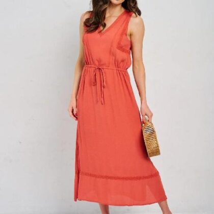 VESTIDO LADRILLO SIN MNG ´DOE & REA´