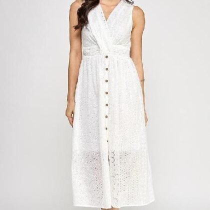 VESTIDO BORDADO, SIN MNG ´MILK & HONEY´