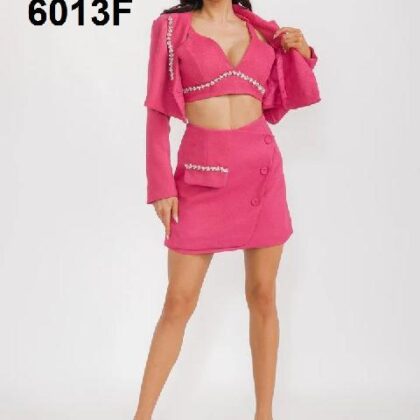 CONJUNTO FUCHSIA DE TRES PZAS ´VOGUE VIBES´