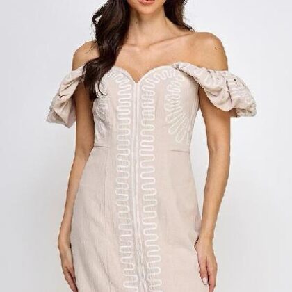 VESTIDO ONDAS EN BLANCO ´MILK & HONEY´