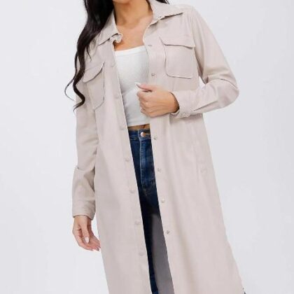 GABARDINA DE VINIPIEL ´B. COA TURE´