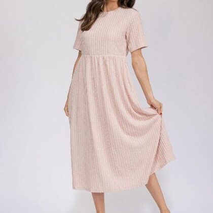 VESTIDO ACANALADO, HOLGADO ´LEIA N CO´