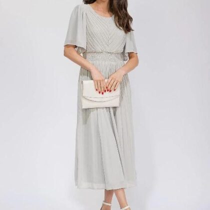 VESTIDO PLIZADO CINTURA RESORTE