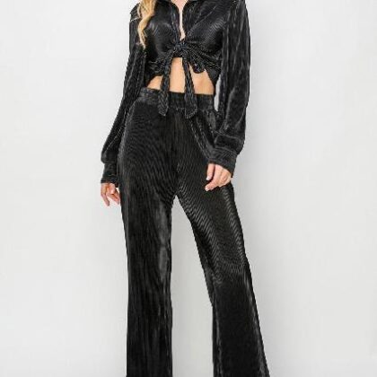 SET ACANALADO BLUSA AJUSTABLE ´VOGUE VIBES´
