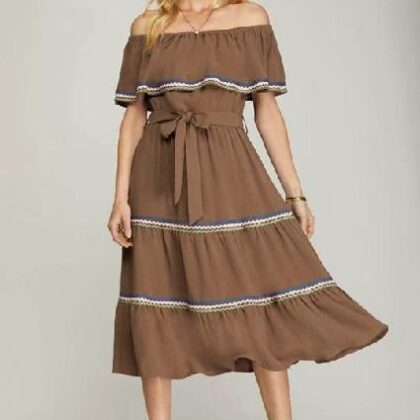 VESTIDO A LOS HOMBROS ´SHE + SKY´