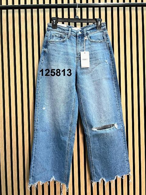 PANTALON AZUL TOBILLO DESGASTADO