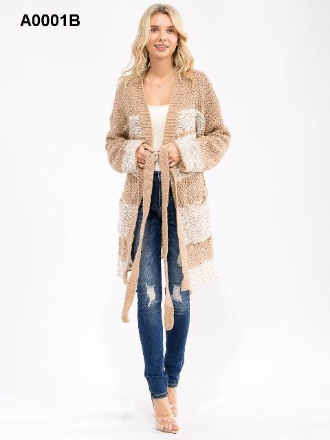 SUETER DE PUNTO ESTAMPADO BLANCO