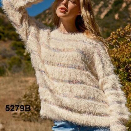 SUETER HUESO RAYAS DE COLORES M/