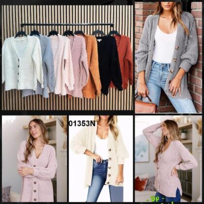 SUETER DE PUNTO ABOTONADO