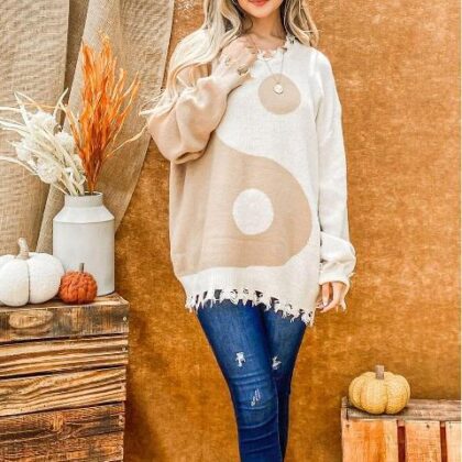 SUETER BEIGE CUELLO REDONDO M/L