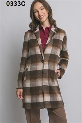 ABRIGO CUADRICULADO LARGO