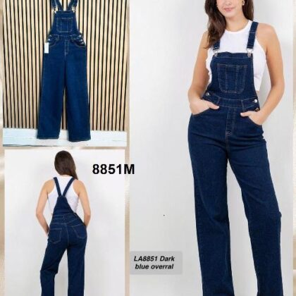 OVEROL MARINO DE MEZCLILLA BOTONES A LOS COSTADOS