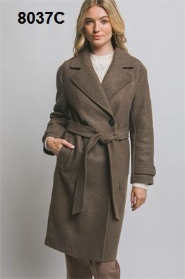 GABARDINA CUATRO BOTONES, LAZO CONTURA