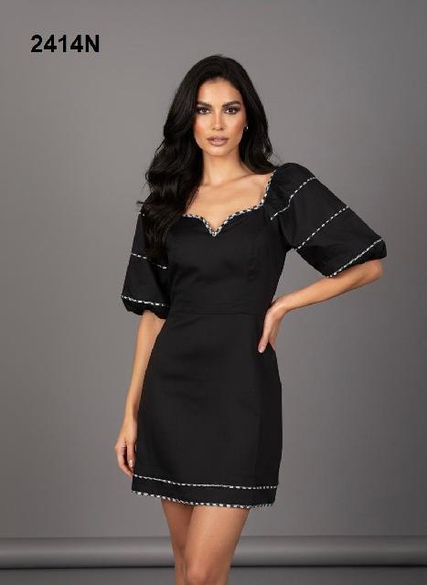 VESTIDO MNG GLOBO, CONTORNO CUADRADO