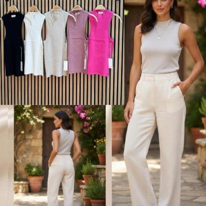 BLUSA BLANCA SIN MNG, CUELLO TORTUGA S/