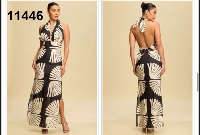 VESTIDO HELTER NEGRO BEIGE AVANICO