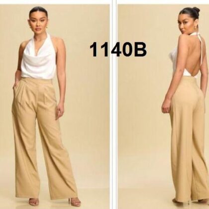 PALAZZO BICOLOR BLUSA HALTER