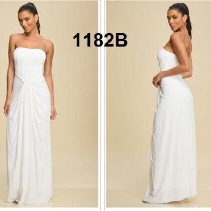 VESTIDO STRAPLE, TIPO CORSET