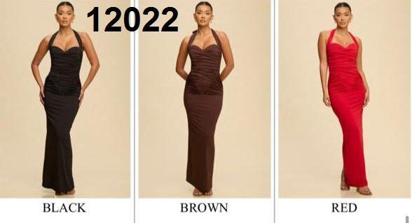 VESTIDO ROJO LAZO AL CUELLO LUXXEL