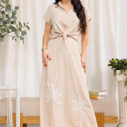 CONJUNTO FALDA BORDADO