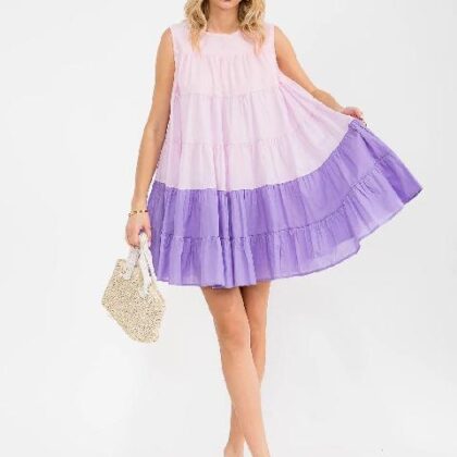 VESTIDO LILA MULTI