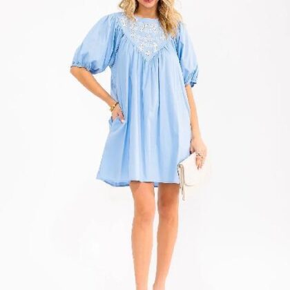 VESTIDO BORDADO BLANCO