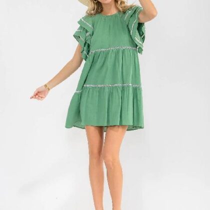 VESTIDO MANTA BORDADO