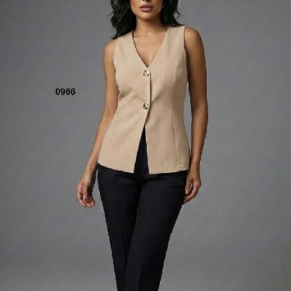 BLUSA FORMAL BOTONES DORADOS, SIN MNG