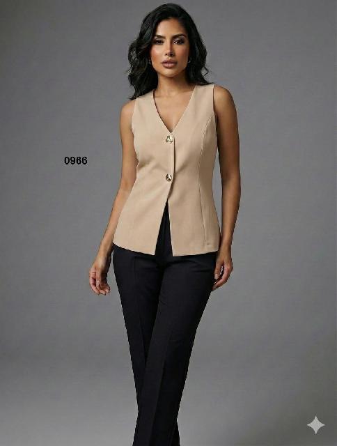 BLUSA FORMAL BOTONES DORADOS, SIN MNG