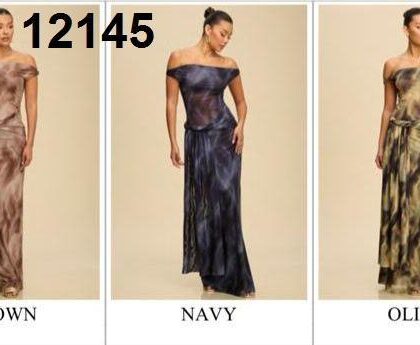 VESTIDO CAFE DETALLE CINTURA LUXXEL