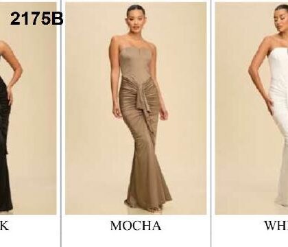 VESTIDO STRAPLE, TIPO CORSET