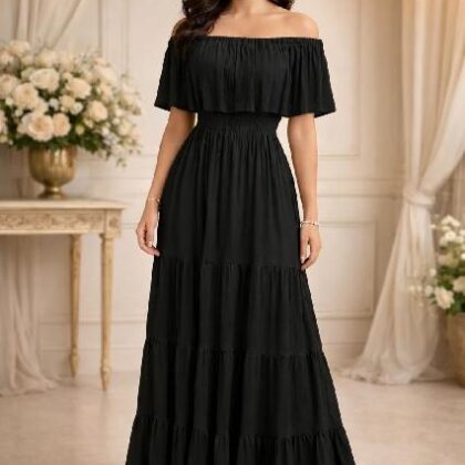 VESTIDO DE MANTA, CORTE CAMPESINO