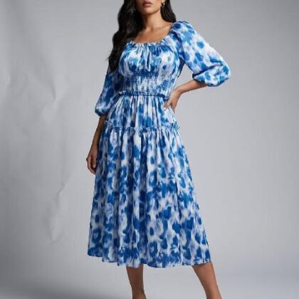 VESTIDO DEGRADADO, SATINADO