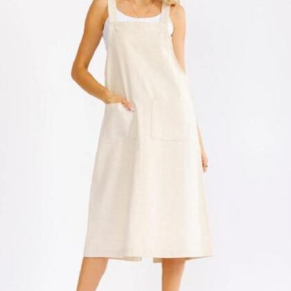 VESTIDO DE LINO CON BOLSAS ´GILLI´