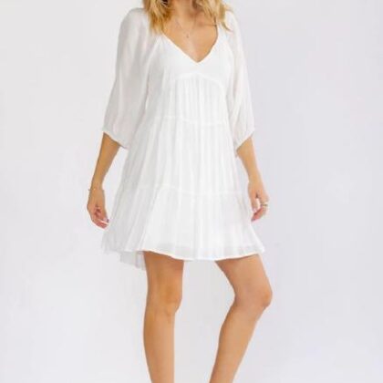 VESTIDO MNG 3/4, HOLGADO