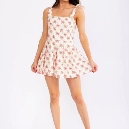 JUMPER HUESO FLORAL ROSAS, TIRANTE AJUSTABLE