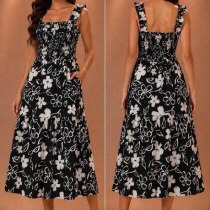 VESTIDO FLORAL HUESO ´SUGARLIPS´
