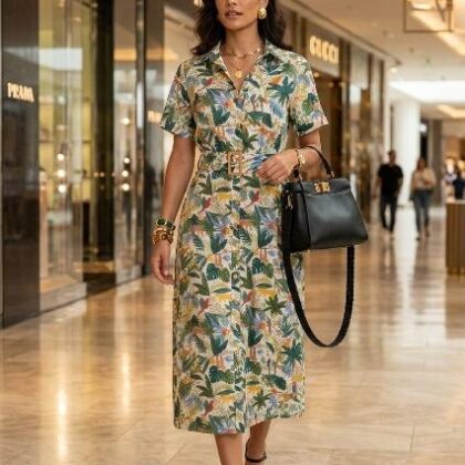 VESTIDO ESTAMPADO DE SELVA